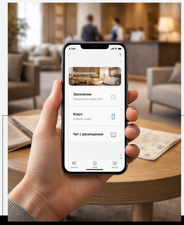 Мобильное приложение для гостей отеля в Лянторе, управление сервисом